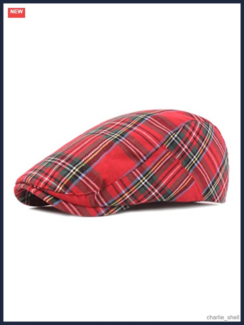 Men's Cotton Flat Ivy Gatsby Newsboy Driving Hat Adjustable Cabbie Cap